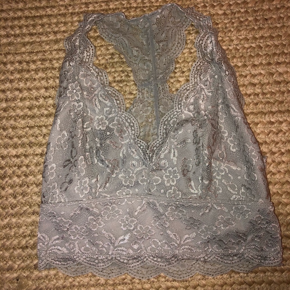 Silver Lacy Bralette